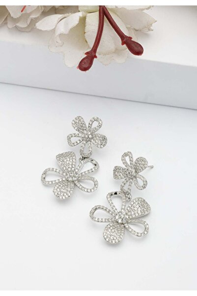 Avant-Garde Paris Cercei dubli cu pandantiv floral