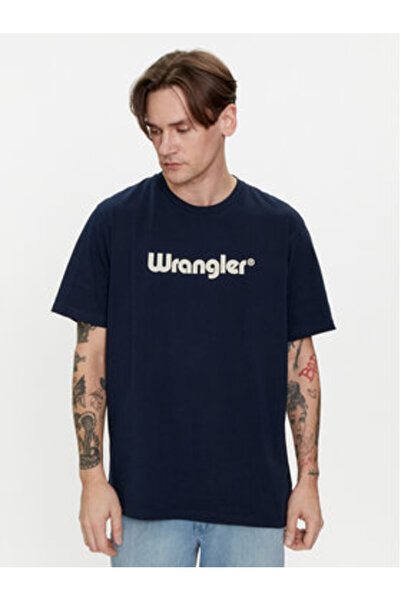 WRANGLER Ανδρικό T-Shirt 112350524 Μπλε Σκούρο Μπλε