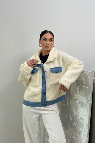 spirituel Jachetă de damă, cu buzunar de pluș, cu fermoar, cu fermoar, jachet...