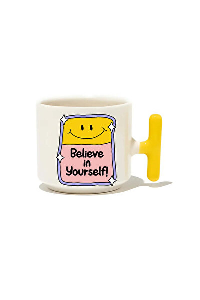 baskigo.com Believe in Yourself Latte Cup - Gift Ceramic Mug