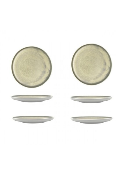 Culinaro Set 6 farfurii portelan Ivy White 30cm