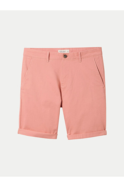 Tom Tailor Ανδρικό Σορτς από Υφασμάτινο 1040227 Ροζ