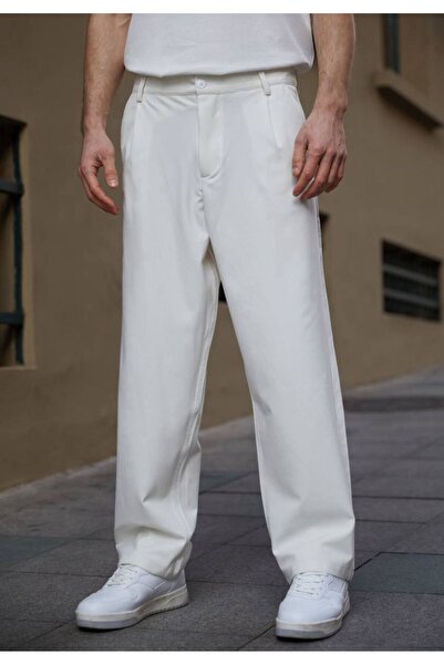 BY FAS MAN ERKEK RAHAT KALIP BAGGY KUMAŞ PANTOLON