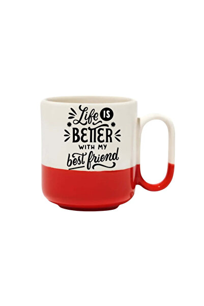 baskigo.com Life Is Better with My Best Friend Pro Mug- Gift Ceramic Mug