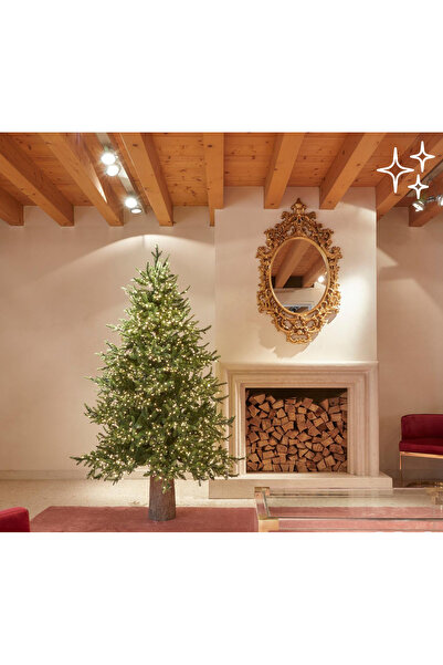 BraziPremium By OLLMA Brad de Crăciun artificial Pino Luxury cu lumini și tel...