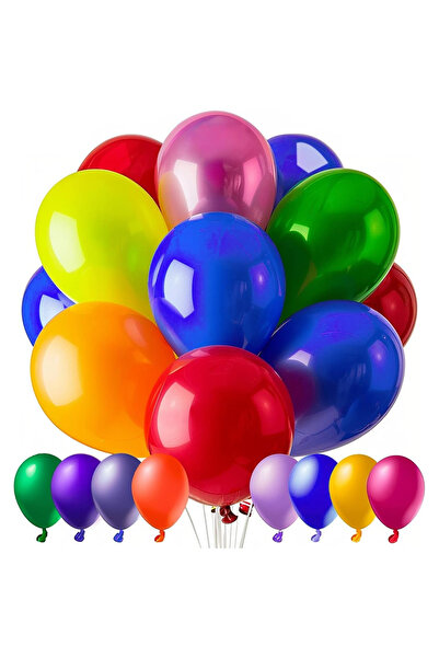 Flippy Set of 25 Latex Balloons, Flippy, Party Pattern, 4x Blue, 4x Green, 4x...