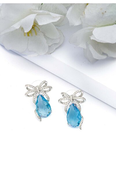 Avant-Garde Paris Cercei pandantivi albastru deschis fermecători