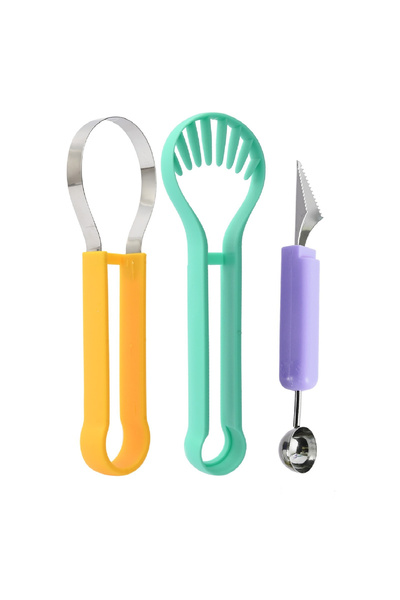 Flippy Ustensila bucatarie 4 in 1 pentru taiat si decorat fructe Flippy, mate...