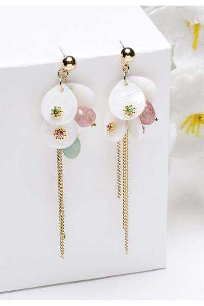 Avant-Garde Paris Cercei aurii cu mărgele