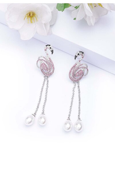 Avant-Garde Paris Cercei drăguți cu pandantiv de lebădă