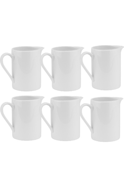 Culinaro Set 6 cani pentru lapte, portelan Vision White 150ml