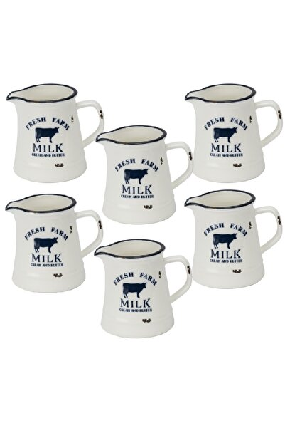 Culinaro Set 6 latiere din portelan HAPPY FARM, 220ml