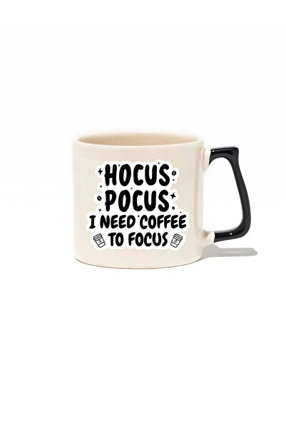 baskigo.com Hocus Pocus I Need Coffee to Focus Luxury Mug- Gift Ceramic Mug