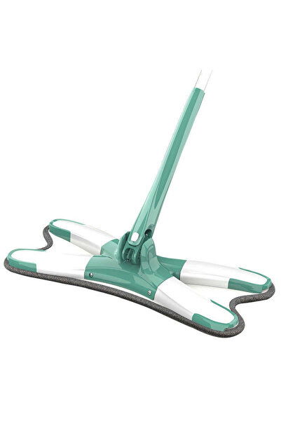 Flippy Mop Plat cu Laveta din Microfibra, Flippy, Pentru Uz Casnic, Sistem de Stoarcere X, Tija Telescopica