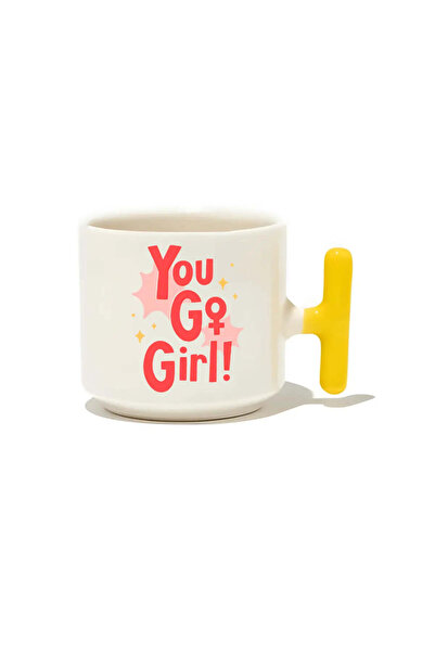baskigo.com You Go Girl! Latte Cup - Gift Ceramic Mug