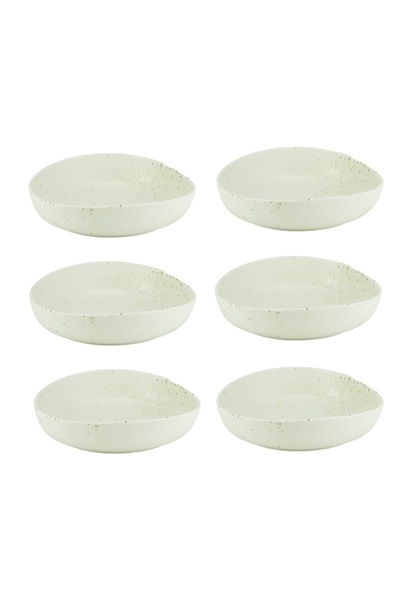 Culinaro Set of 6 deep plates, Hazel porcelain 15xh4.3cm
