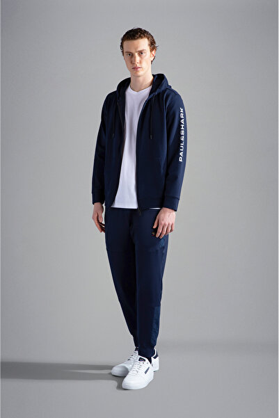 PAUL&SHARK MEN'S HOODED SWEATSHIRT