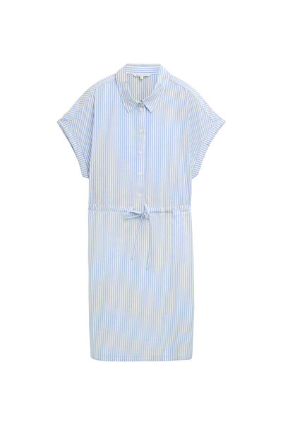 Tom Tailor Denim Γυναικείο Φόρεμα-Πουκάμισο 1045766 Μπλε