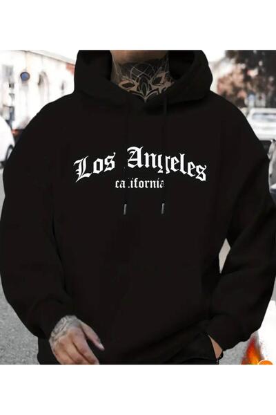 Bestteks هوديي يونيسكس بأكمام طويلة من لوس أنجلوس