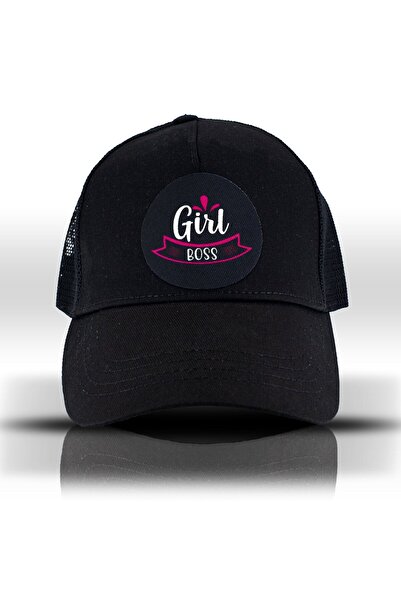 GIFTSOME قبعة بيسبول نسائية سوداء من Girl Patron Fileli