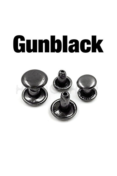 Choice25 8 × 10 مم، لون أسود غامق، 100 مجموعة، مسامير برشام معدنية مزدوج الغط...