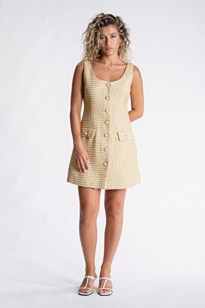 SEPANU COLLECTION Kadın Tüvit Kalın Askılı Elbise