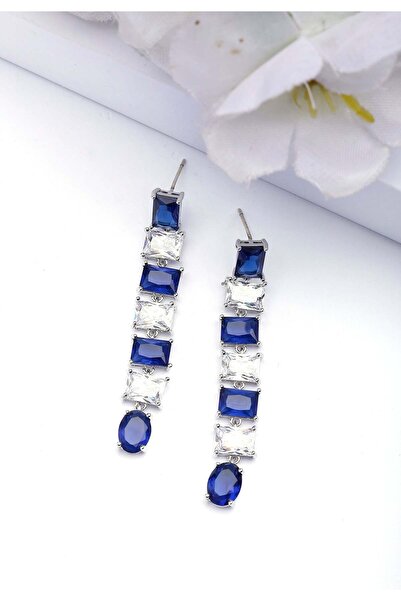 Avant-Garde Paris Cercei pătrați albaștri