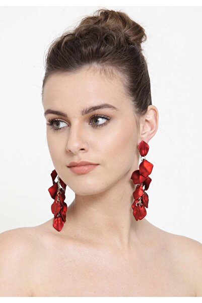Avant-Garde Paris Luxury Statement Rose Petals Long Earrings