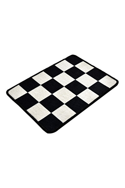 Chilai Home Bath rug 359CHL4167, 100% anti-allergic micro polyamide, 40x60cm, Black/white