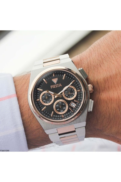 Fiesta Fs601099 Men's Steel Band Wrist Watch