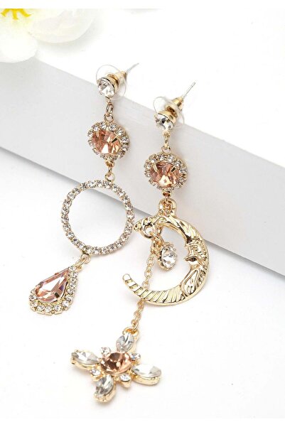 Avant-Garde Paris Cercei atârnați cu cristale ciudate