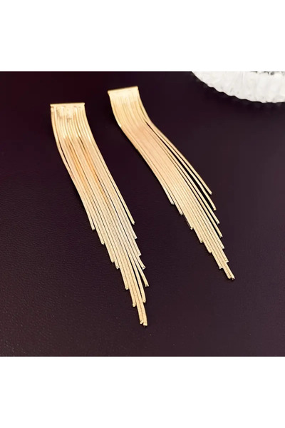 byozanyılmaz ALTIN KAPLAMA TASARIM KÜPE