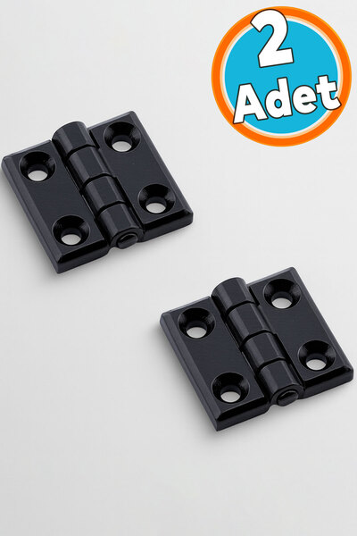 NZB Metal Mini Yaprak Menteşe 30x30mm Dayanıklı Mobilya Kapı Dolap Çekmece Kapak Aksesuar Bağlantı Siyah