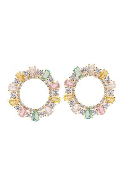 Avant-Garde Paris Cercei mici rotunzi multicolori