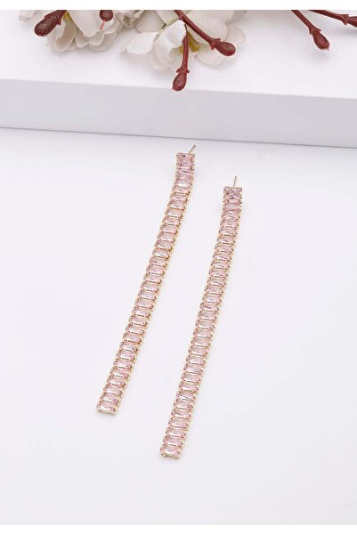 Avant-Garde Paris Cercei liniari lungi roz