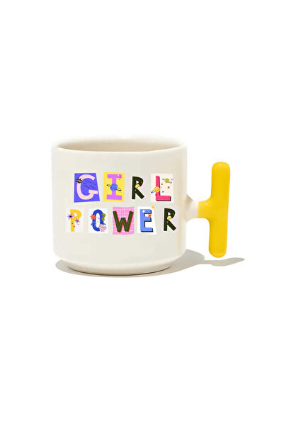 baskigo.com Girl Power Latte Cup - Gift Ceramic Mug