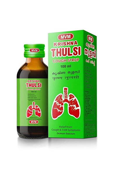 MVM شراب كريشنا ثولاسي للسعال من مختبر أبحاث الأيورفيدا