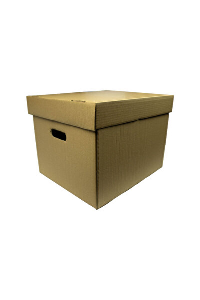 AF International Set of 20 cardboard filing boxes with lid 330 x 296 x 236 kraft