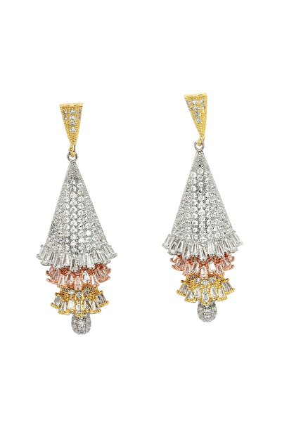 Avant-Garde Paris Cercei cu pandantiv tip candelabru din zirconiu din colecția Diva