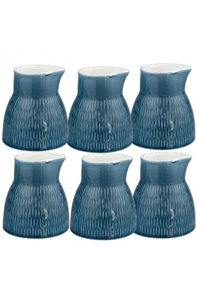 Culinaro Set 6 latiere din portelan HELLA STEEL BLUE 225ml