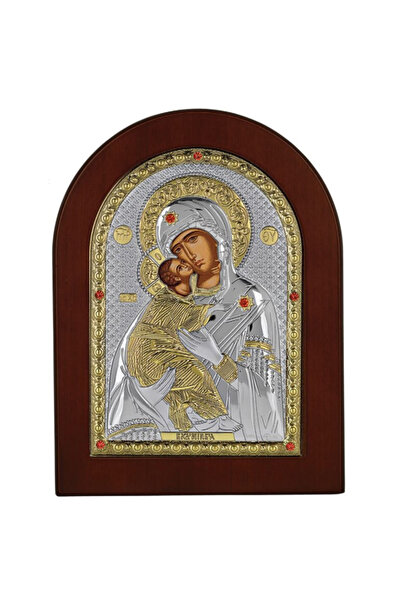 IcoaneDeArgint Icoana Maicii Domnului Vladimir Argint 15x21 cm