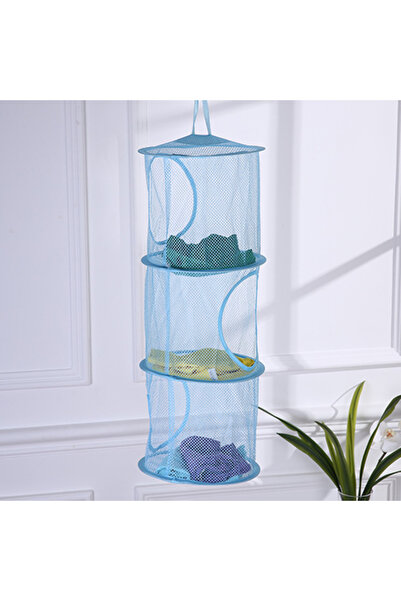 Avex Κρεμαστός οργανωτής με 3 ράφια για παιχνίδια, χρώμα μπλε