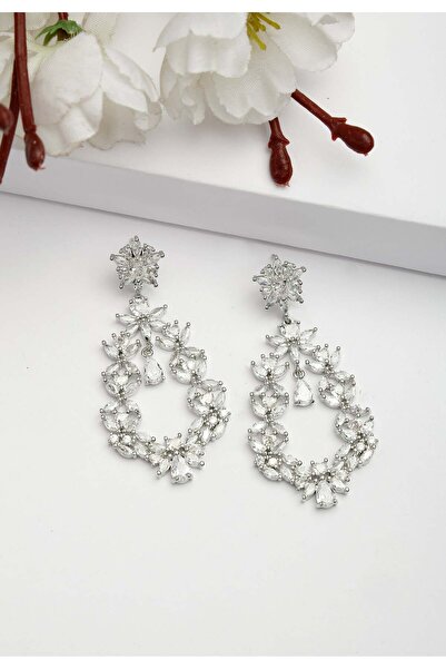 Avant-Garde Paris Cercei cu zirconiu floral de lux din colecția Diva