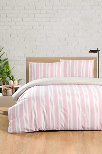 TİTANEV طقم مفروشات سرير فردي من القطن - غطاء لحاف وغطاء وسادة وملاءة مرنة