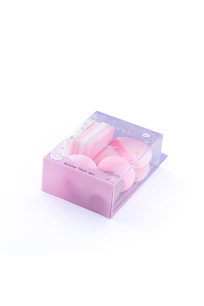 Bimotif 8li Makyaj Süngeri Seti (Fondöten, Kapatıcı, Pudra Uygulama) Pembe