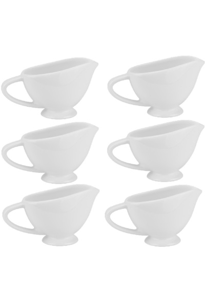 Culinaro Set 6 sosiere din portelan Vision White 90ml