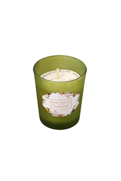 Flippy Scented Candle, Flippy, Green Glass Model, Ginger Scent, Soy Wax, 6.2 x 5.2 cm, Green