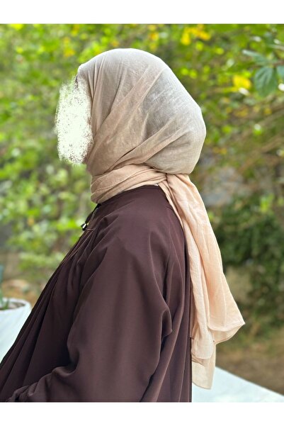 shalby Μαντίλι από βαμβακερό ύφασμα χιτζάμπ βανίλια