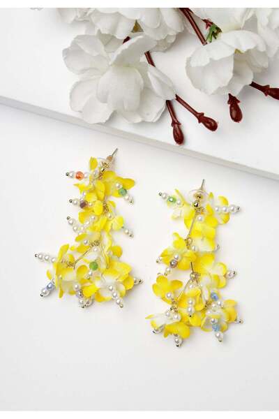 Avant-Garde Paris Cercei galbeni în formă de frunză