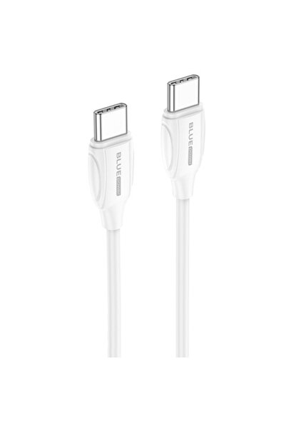 Blue Power Καλώδιο USB-C σε USB-C BCBX19, 60W, 1m, Λευκό